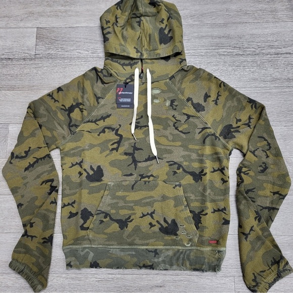 N:PHILANTHROPY | Gamble Hoodie in Olive Camo - Picture 2 of 4